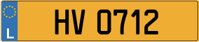 Trailer License Plate